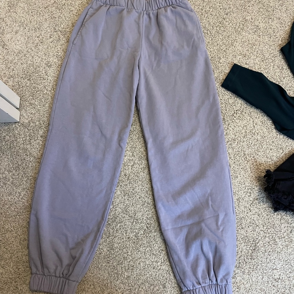 purple brandy melville sweatpants